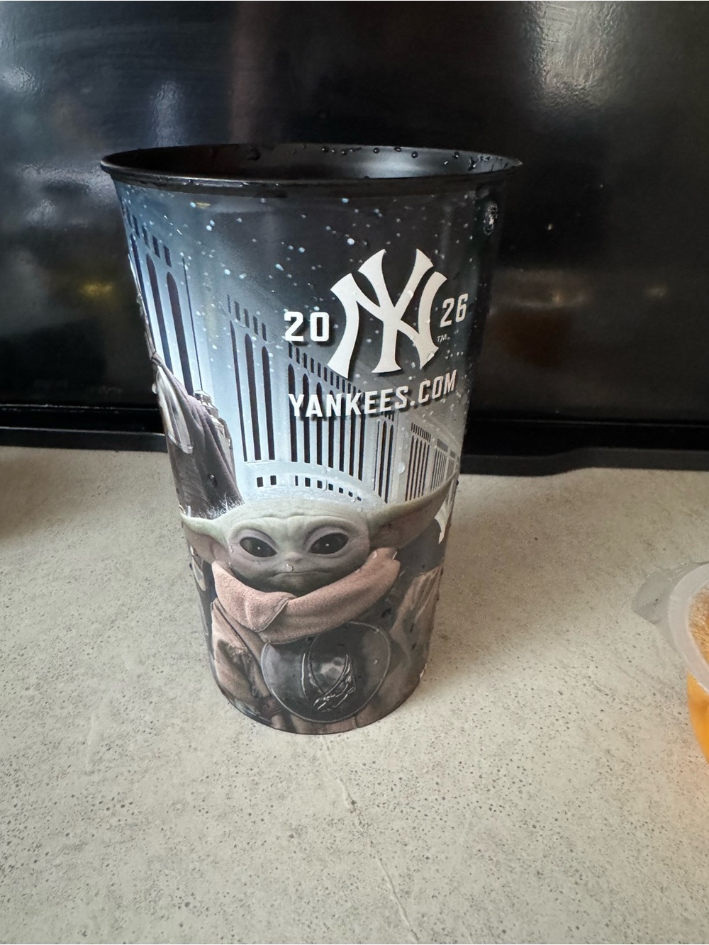 New York Yankees x The Child (Grogu) Black Fan Cup - 2026